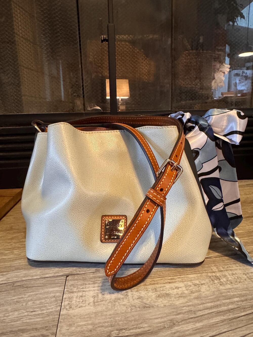 Dooney Bourke Mini Barlow Crossbody Shoulder Bag – Light Baby Blue Purse